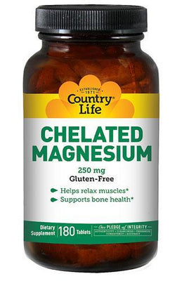 Chelated Magnesium 250 mg - 180 Tablets