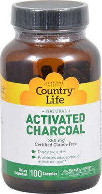 Activated Charcoal 260 mg - 100 Capsules