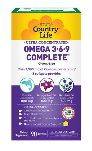 Ultra Omega 3-6-9 Complete - 90 Softgels
