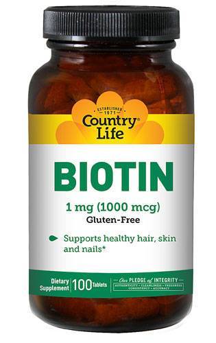 Biotin 1000 mcg - 100 Tablets