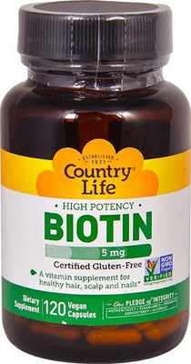 High Potency Biotin 5 mg - 120 Vegetarian Capsules