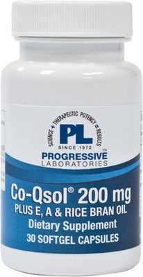 CoQsol + E, A & Rice Bran 200 mg - 30 Gels