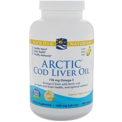 Arctic Cod Liver Oil Lemon - 180 Softgels