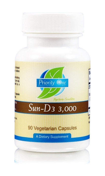 Sun-D3 3,000 IU - 90 Vegetarian Capsules
